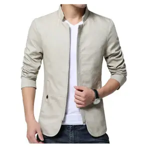 Куртка мужская хлопковая приталенная, Повседневная бейсбольная куртка на молнии, с воротником-стойкой, модная одежда для мужчин, осень M-5XL