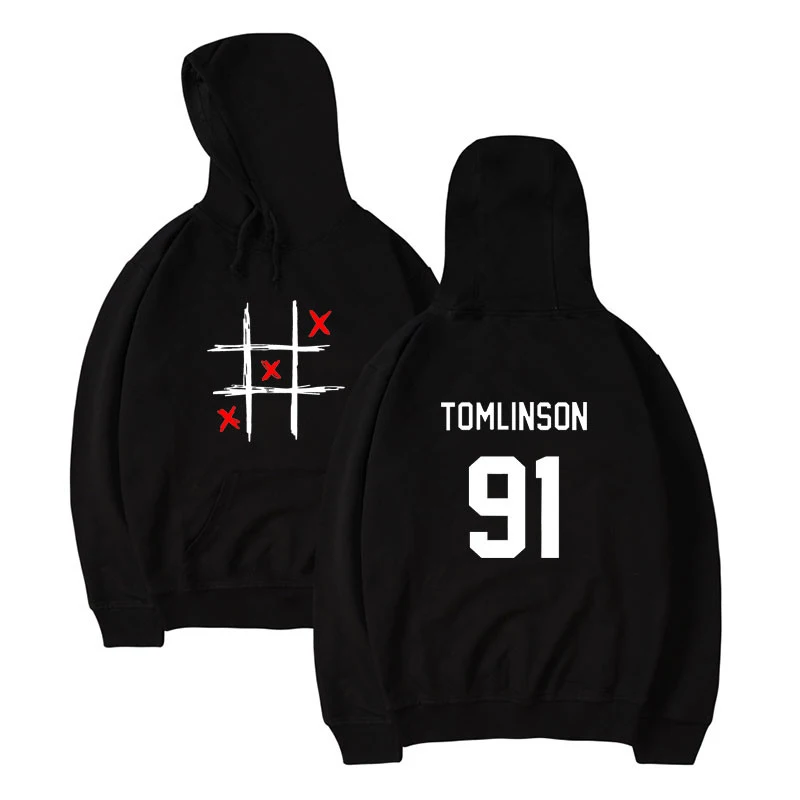 

Louis Tomlinson One Direction Hoodies Men/Women Oversized Sweatshirt The New Young People Miss you 91 Fashion Hip hop Hoodie