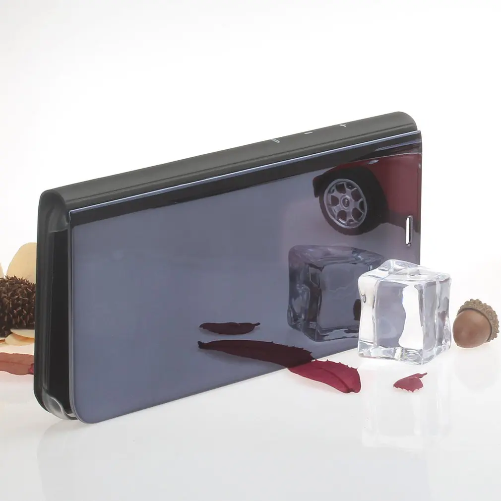 Прозрачный зеркальный смарт чехол флип с подставкой противоударный защитный для