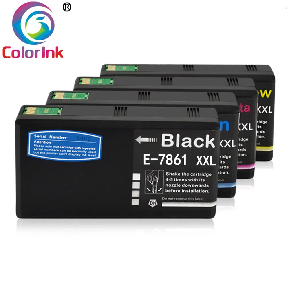 Цветной чернильный картридж 7861XXL T786 7861 XL 786XL T7861XL для принтера Epson WF-4630 4640 Pro wf-5190 5620