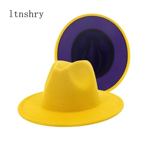 Женская фетровая шляпа с пряжкой, черная или красная шляпа в стиле пэчворк из шерсти и фетра, с широкими полями, ковбойская шляпа Трилби для вечерние, 2020