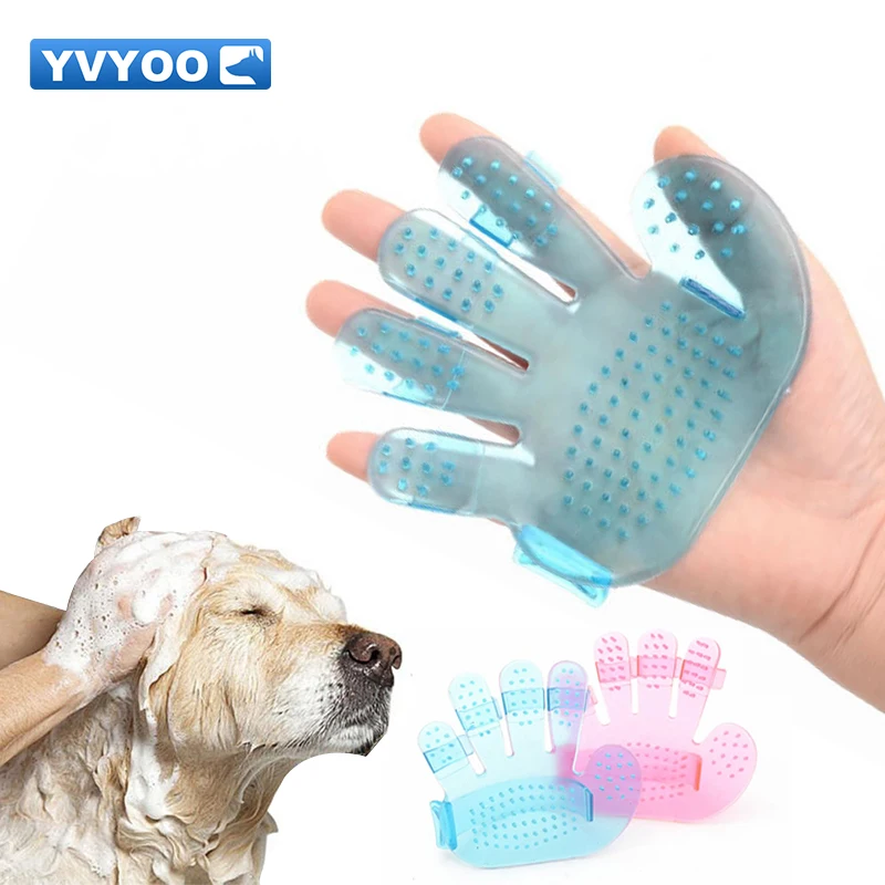 Щетка для шерсти домашних животных перчатка-Расческа мытья кошачьей массажа