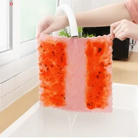5pcs is cheaper double layer absorbent microfiber kitchen dish cloth non stick oil household cleaning wiping towel kichen tool