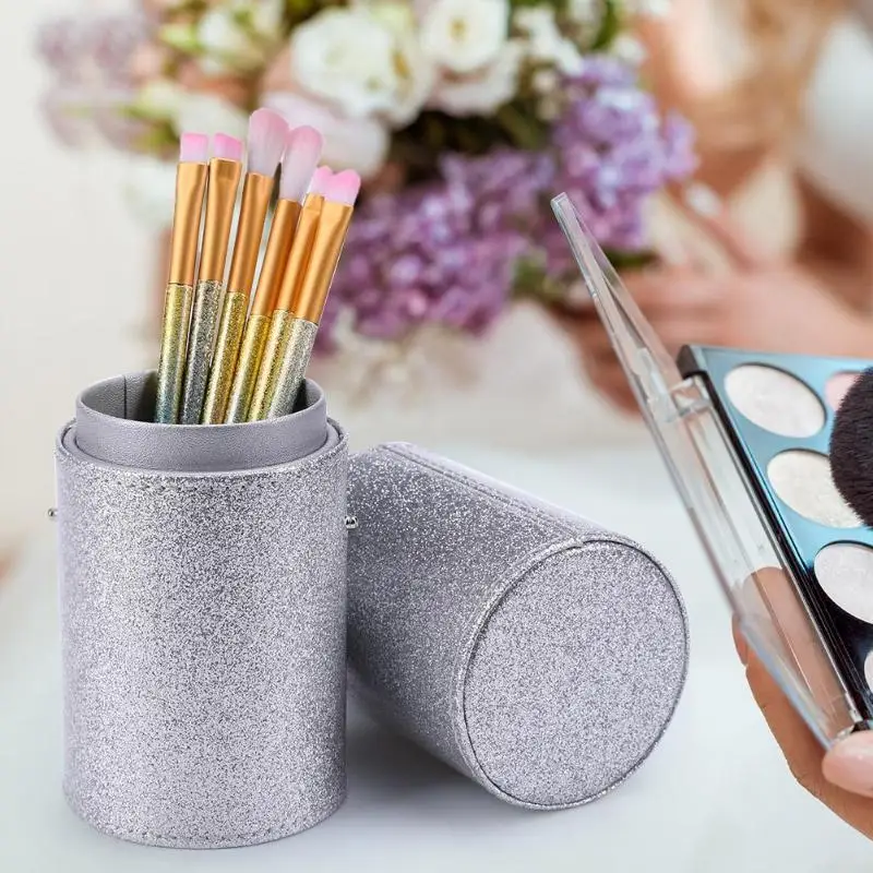 Портативные дорожные кисти для макияжа Круглый держатель ручки косметический