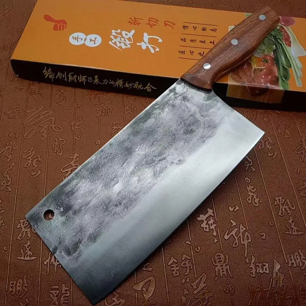 Семья Handmande кованые шелковицы Ножи оболочки Сталь китайский Стиль шеф-повара
