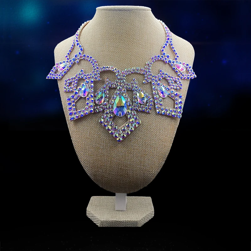 Женское плетеное ожерелье ручной работы модное Свободное из смолы Стразы