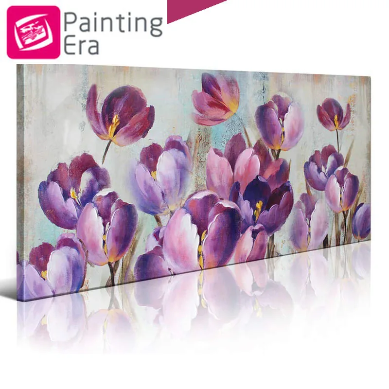 Набор для 5d алмазной живописи Эра 2020 цветы тюльпана полная круглая Алмазная