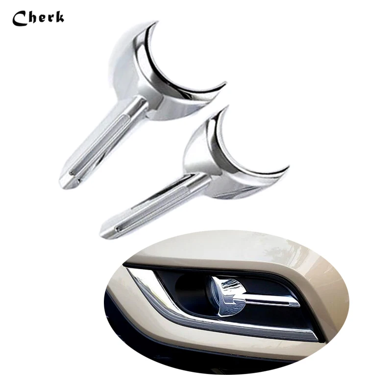 2 шт./лот передняя противотуманная фара чехол украшение Блестки для Renault Koleos 2017 2018