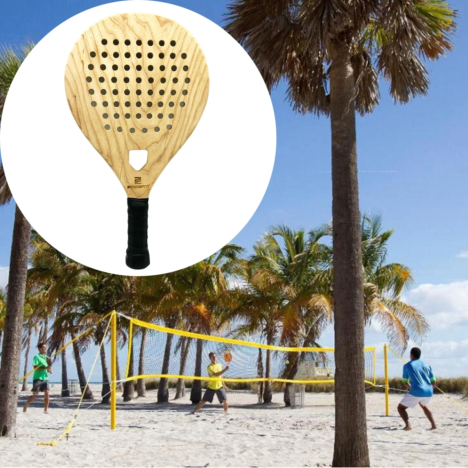 

Pro Handmade Wooden Beach Racket for Boys Girls Outdoor Holiday Pool Water Sport Party Toy