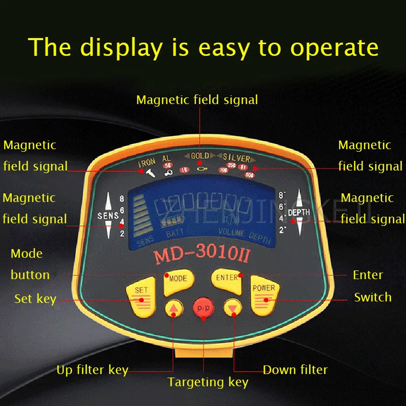

Underground Gold Detector Metal Detector Portable Gold Treasure Hunter Seeker Detector All Metal Finder Tools Instrumentation