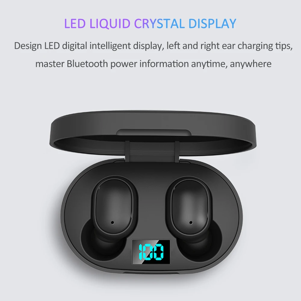 E6S TWS Bluetooth 5,0 гарнитура мини беспроводные наушники спортивные стереонаушники с микрофоном для IPhone samsung IOS Android