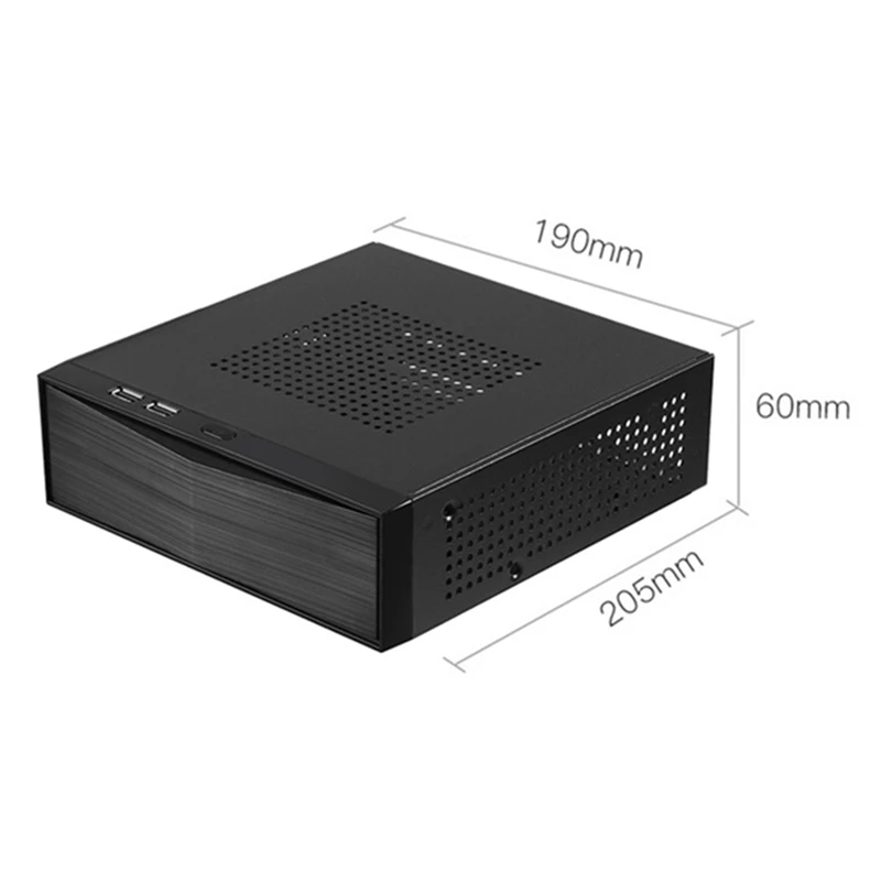 Шасси M05 Mini ITX с задним кронштейном HTPC чехол USB2.0 шасси управления для офиса |