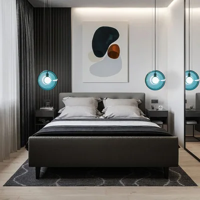 Современная промышленная Подвесная лампа Деревянный светильник для гостиной