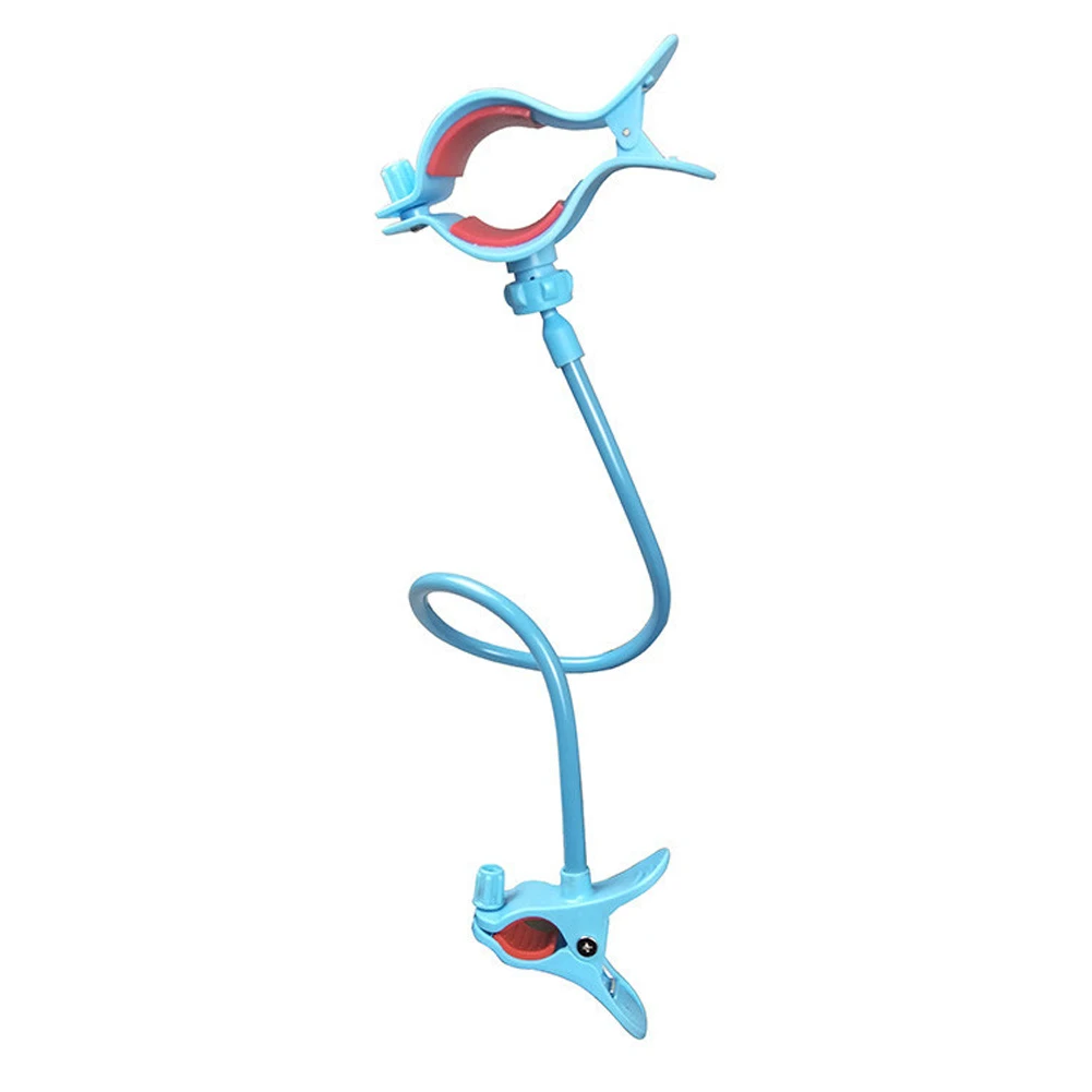 Adjustable Baby Feeding Bottle Clip Holder for Crib Stroller Long Flexible Hands-free Hose Pushchair Bed | Мать и ребенок