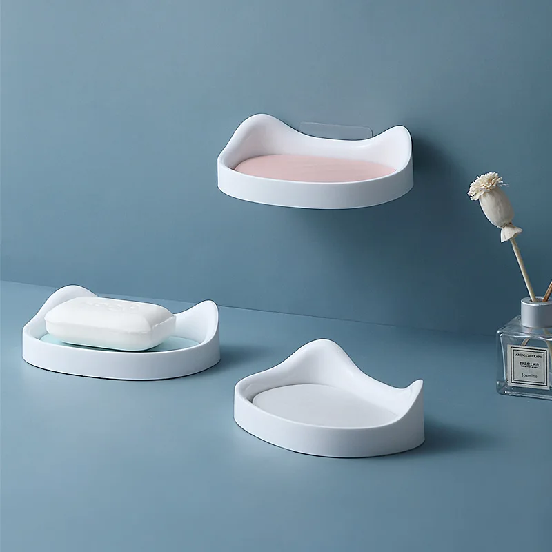 Ящик для мыла в форме кошки держатель ванную комнату поднос аксессуары ванной