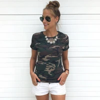 camouflage blouse women female printed tops short sleeves women t blouse military uniform casual top tees 2021 new