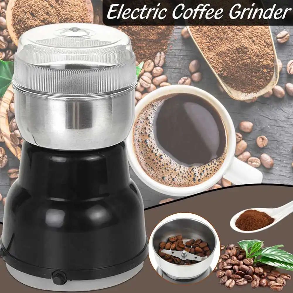 

220v Electric Coffee Grinder Coffee Bean Spice Grinder Coffee Beans Coffe Machine Electric Grain Mill Grinder Kitchen Tool