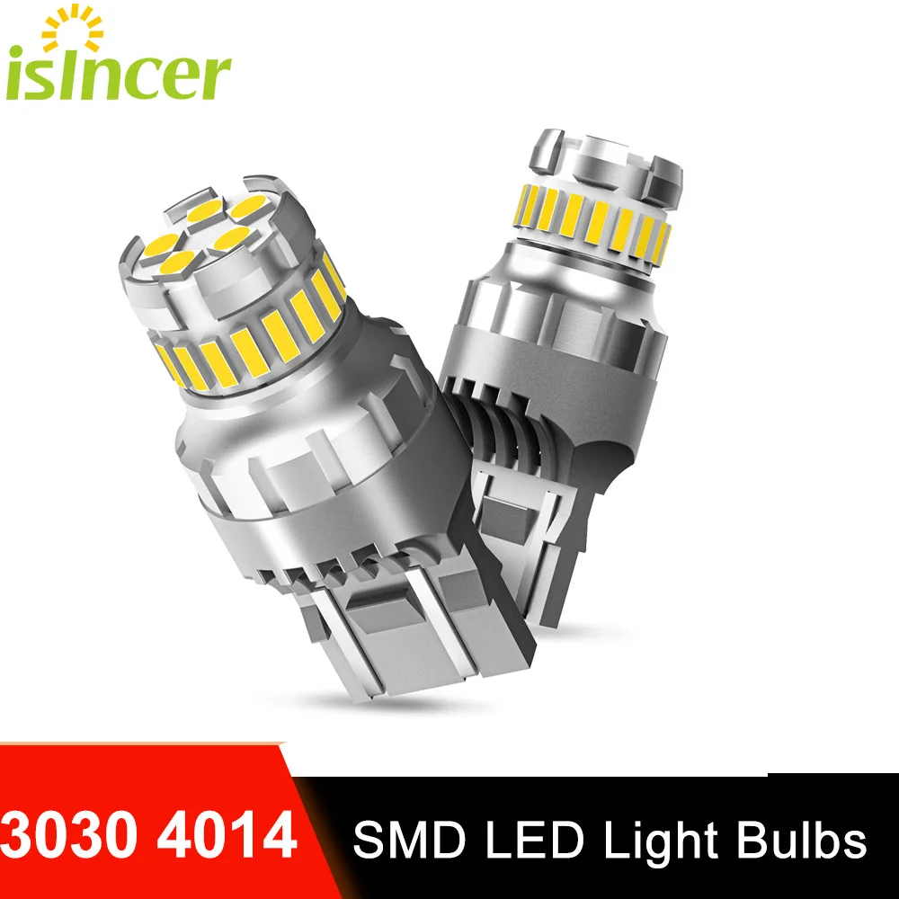 

2 шт., Автомобильные светодиодные лампы 360 ° 3030 SMD 4014 7443 T20 W21/5W 12 В 7444 K