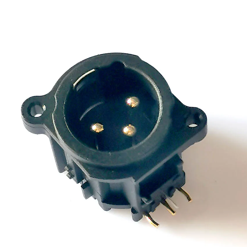 Разъем XLR XRL 3-жильный адаптер из чистой меди позолоченный печатная плата адаптера