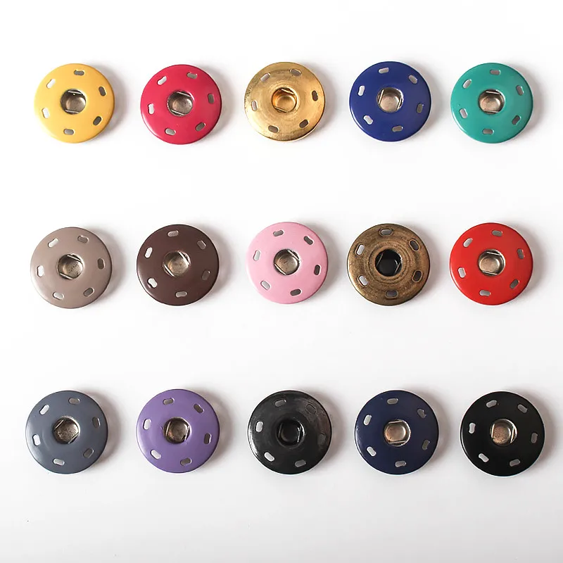 10 парт золото/пистолет черный цветок форма металлические защелки кнопки Сделай