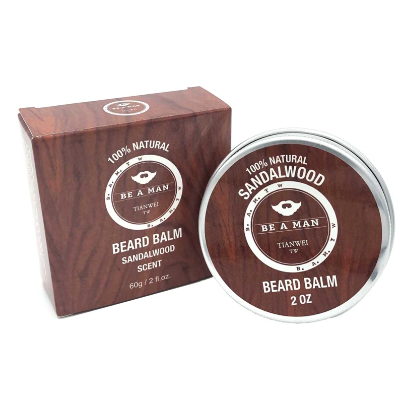 

Men's Facial Beard Wax Beard Care Cream Sandalwood Moustache Cream Beard Growth Care Cream 60g New