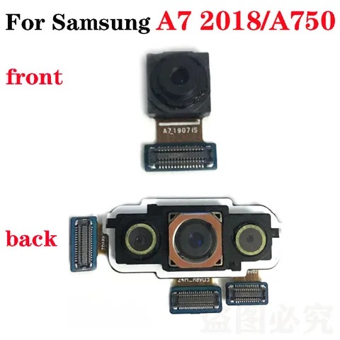 Для Samsung Galaxy A7 2018 A750 большой и маленький Модуль камеры гибкий модуль задней камеры модуль передней камеры гибкий кабель