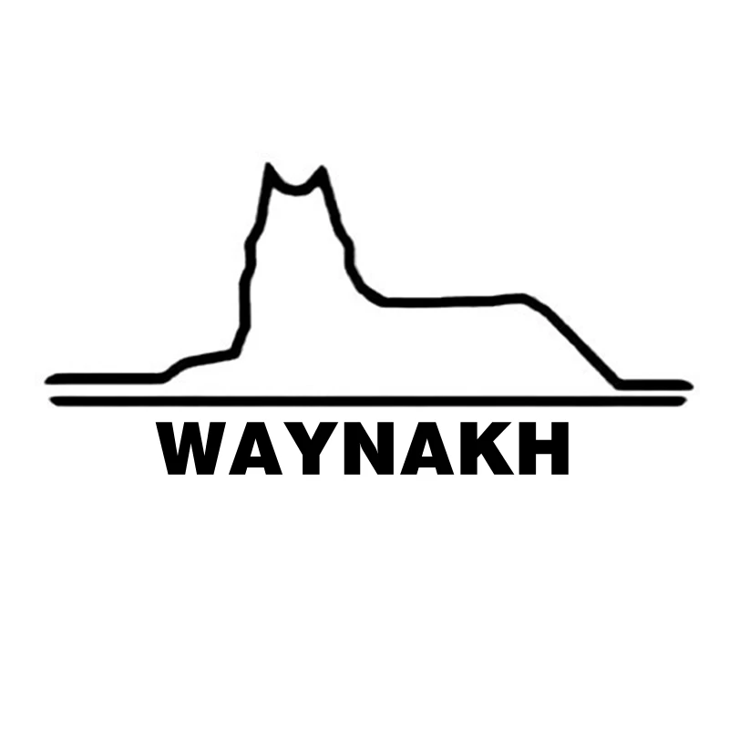 

CS-11052# Die-Cut Vinyl Decal Chechnya WAYNAKH Wolf Car Sticker Waterproof Auto Decors on Truck Bumper Rear Window
