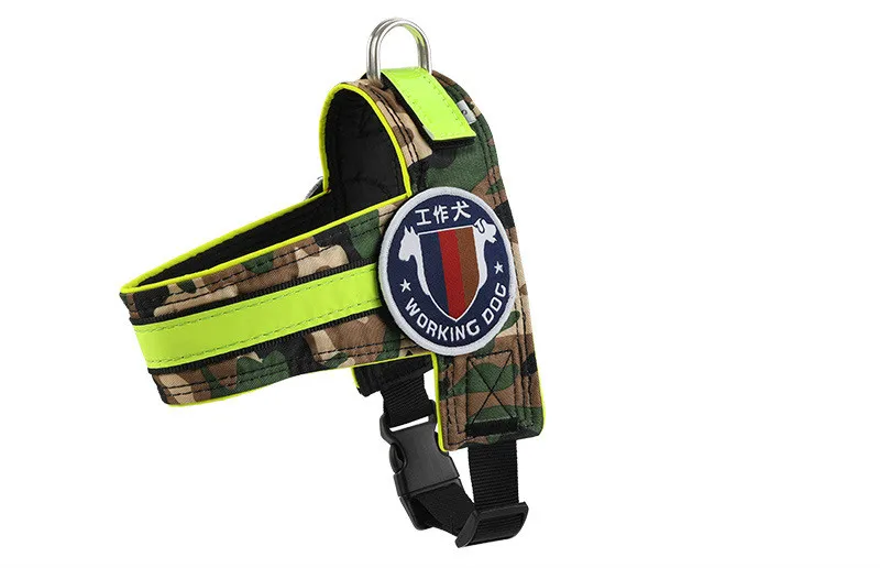 camo green Собака поводки для собак Регулируемая безопасная Большой пес питомец, поводок для прогулок, Хаски был бульдог грудного вскармливания ремешком лидер размеры s-xl - Цвет: camo green