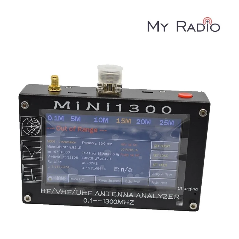 Mini1300 4.3" LCD 0.1-1300MHz HF/VHF/UHF ANT SWR Antenna Analyzer Meter Tester | Мобильные телефоны и аксессуары