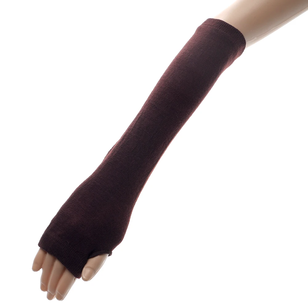 

1 Pair Unisex Cycling Fingerless Gloves 32-56cm Autumn And Winter Injury Light Cotton Skin-friendly And Breathable