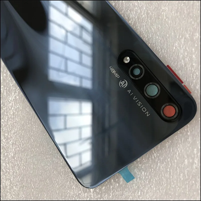 Новое оригинальное закаленное стекло задняя крышка для huawei Honor 20S Запасные части задняя крышка батарейного отсека Корпус+ рамка для камеры