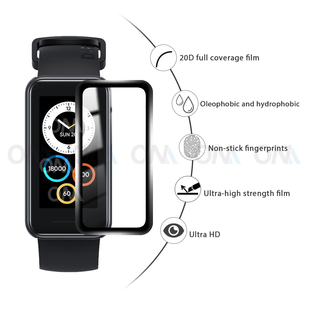 5D Защита экрана для Realme Band 2 Watch Pro полностью мягкая защитная пленка T1 Smart (не