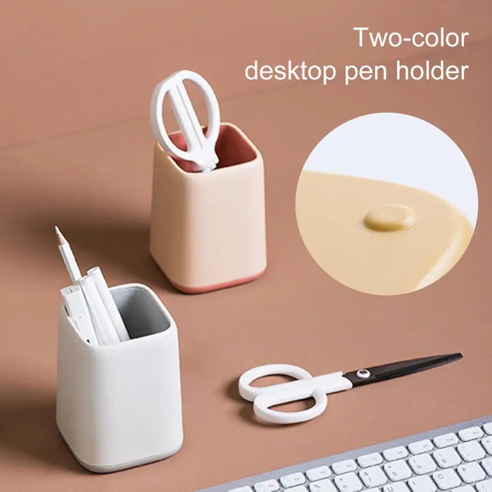 Настольный держатель для карандашей и кистей пластик цвет в ассортименте | Дом
