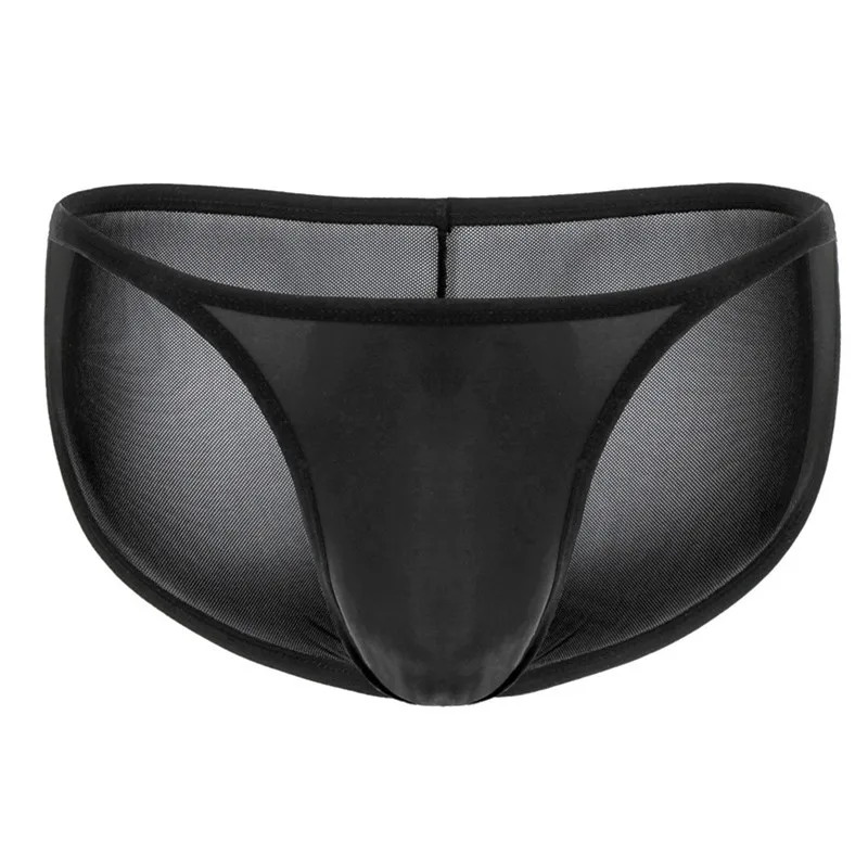 6PCS New Men's Underwear Low Rise Briefs Sexy Breathable Tangas Mesh Thong See Through Lingerie Fashion Thong Male Underpants
