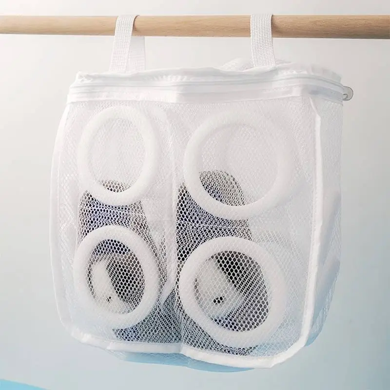 

Zipper Mesh Wash Shoe Bags Household Washing Machine Bag For Laundry Anti-deformation Underwear Shoes Socks Dirty Clothes