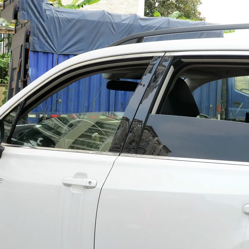 Глянцевая поликарбонатная оконная Опора наклейка обшивка подходит для 2013 14 15 16 17