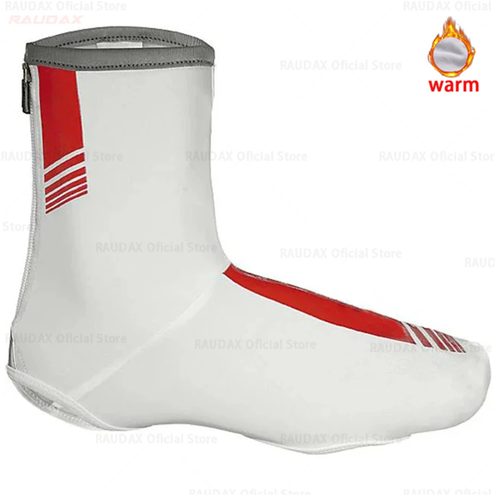 

2021 Waterproof Cycling Overshoes Bicycle Shoes Covers Bike Reflective Windproof MTB Road Winter Fleece Warm Bike Lock Protector