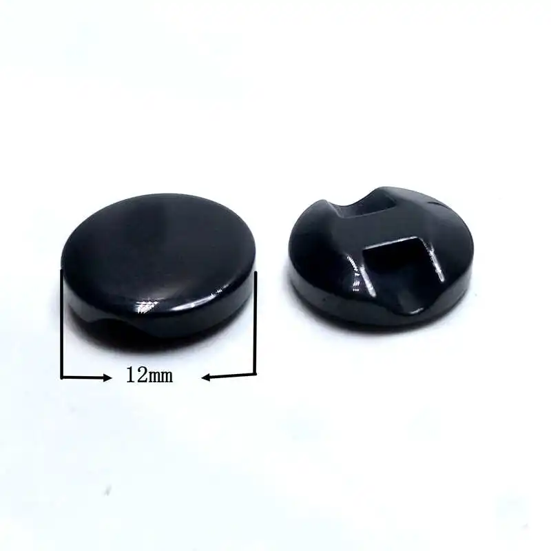 HL 50 12mm shirt black resin button clothing sewing accessories DIY manual images - 6