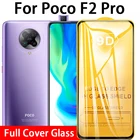 9D полное клеевое закаленное стекло для Xiaomi Poco F2 Pro защита для экрана на Poco X3 NFC F3 M3 X2 M2 Pro X3 nfc X3pro защитная пленка