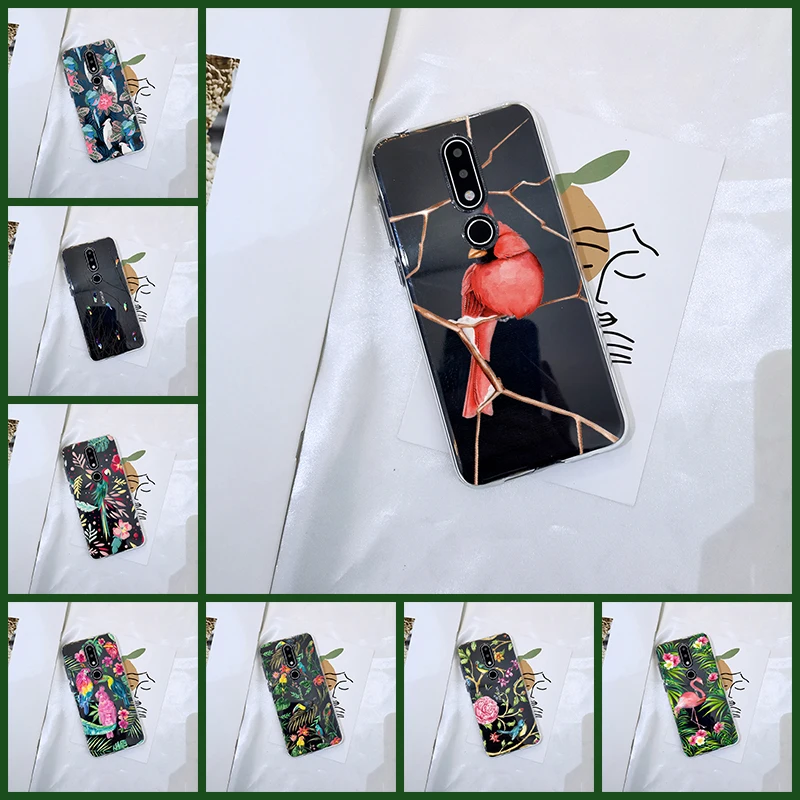 Мягкий чехол для телефона Nokia 2 1 3 5 6 7 Plus силиконовая задняя крышка 4