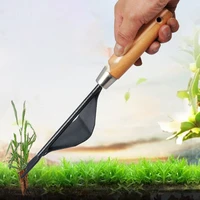 garden weeder stainless steel hand weeding removal cutter wood handle tool lawn portable digging vegetables apply trimming tools