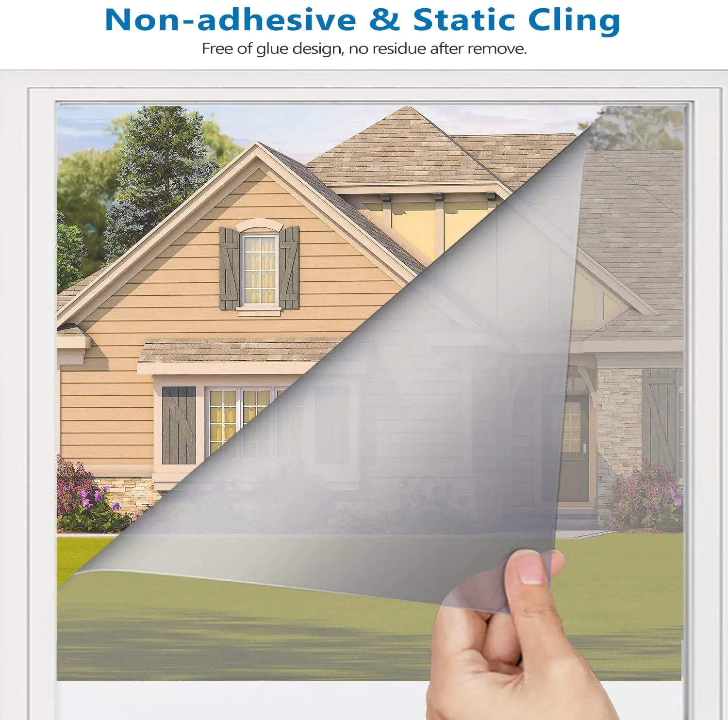 Односторонняя оконная пленка дневная конфиденциальность тонировка покрытие для