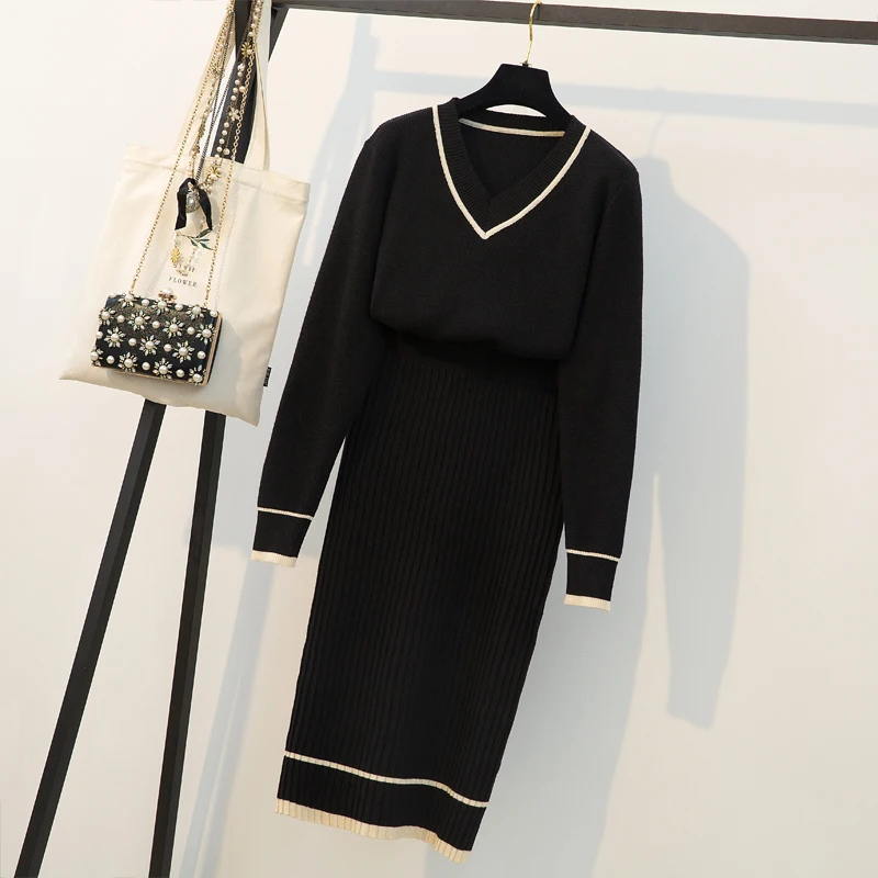 Новинка женская одежда больших размеров костюм из двух частей тонкое