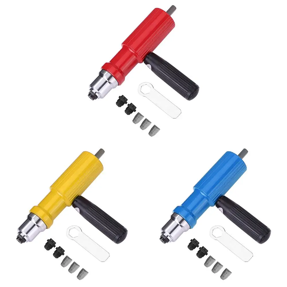 

Electric Rivet Nut Gun Riveting Tool Cordless Insert Riveter Adapter Kit Handheld Riveter Adapter Kit For Power Tool Cordless In