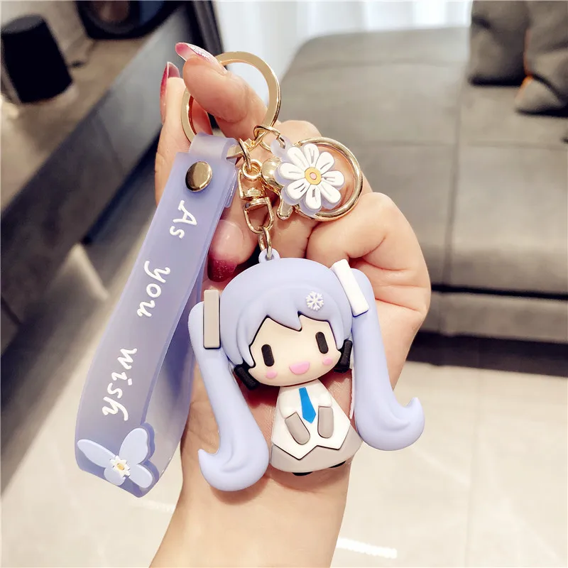 Подвесная веревка для девочек фигурка героя мультфильма Мику брелок подвеска