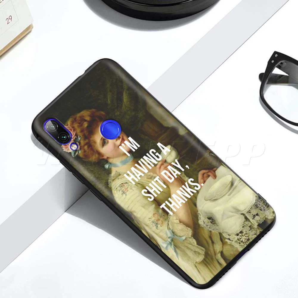 Классического искусства чехол с принтом подставкой откидной крышкой для Xiaomi Redmi