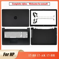new laptop lcd back coverfront bezellcd hingespalmrestbottom case for hp 17 bs 17 ak 17 br series housing cover black
