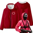 Куртка на молнии с капюшоном и принтом Игра кальмар, 456218067199001