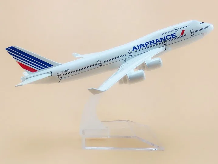16 см металлический авиационный Боинг 747 B747 400 стандартная модель самолета модели самолета со стойкой