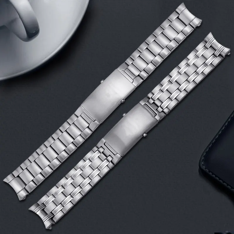 20mm 22mm Stainless streel  watch band silvery bracelet  replacement matel belt for Omega 007 watch accessories